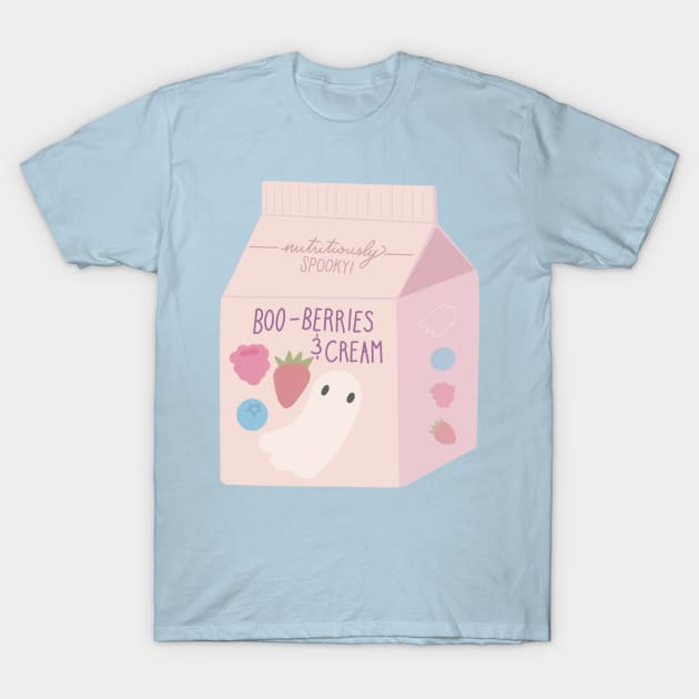 Boo-Berries & Cream T-Shirt by Ollie Day Art